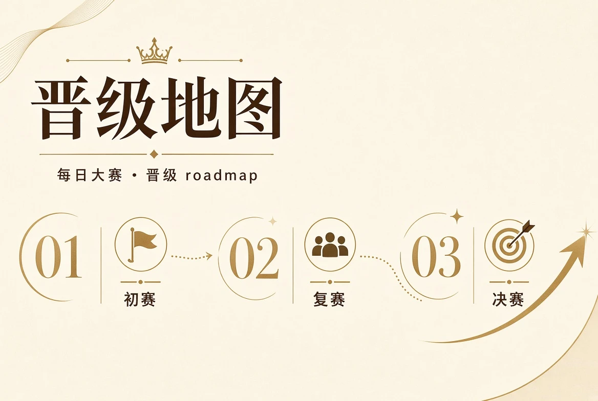 资格确认至结果公示的晋级流程